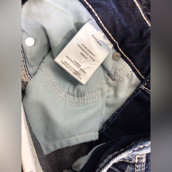 🆕SILVER JEANS CO.ELYSE STRAIGHT MID RISE CURVY (Sz 26/32) - Picture 11 of 13